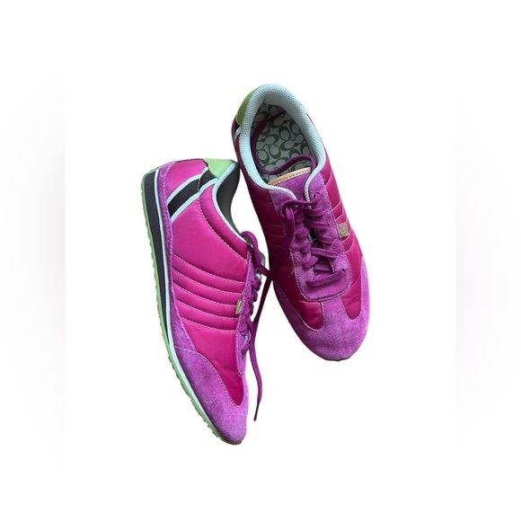 Coach Sneakers | Fuschia Nikki Tennis Shoes, size 8.5 - Picture 1 of 7